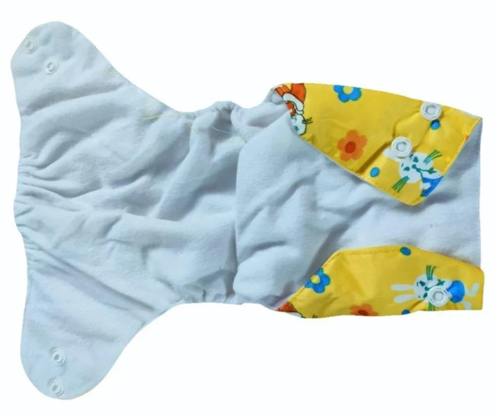 5 Layers Lemon Yellow Baby Cloth Diapers