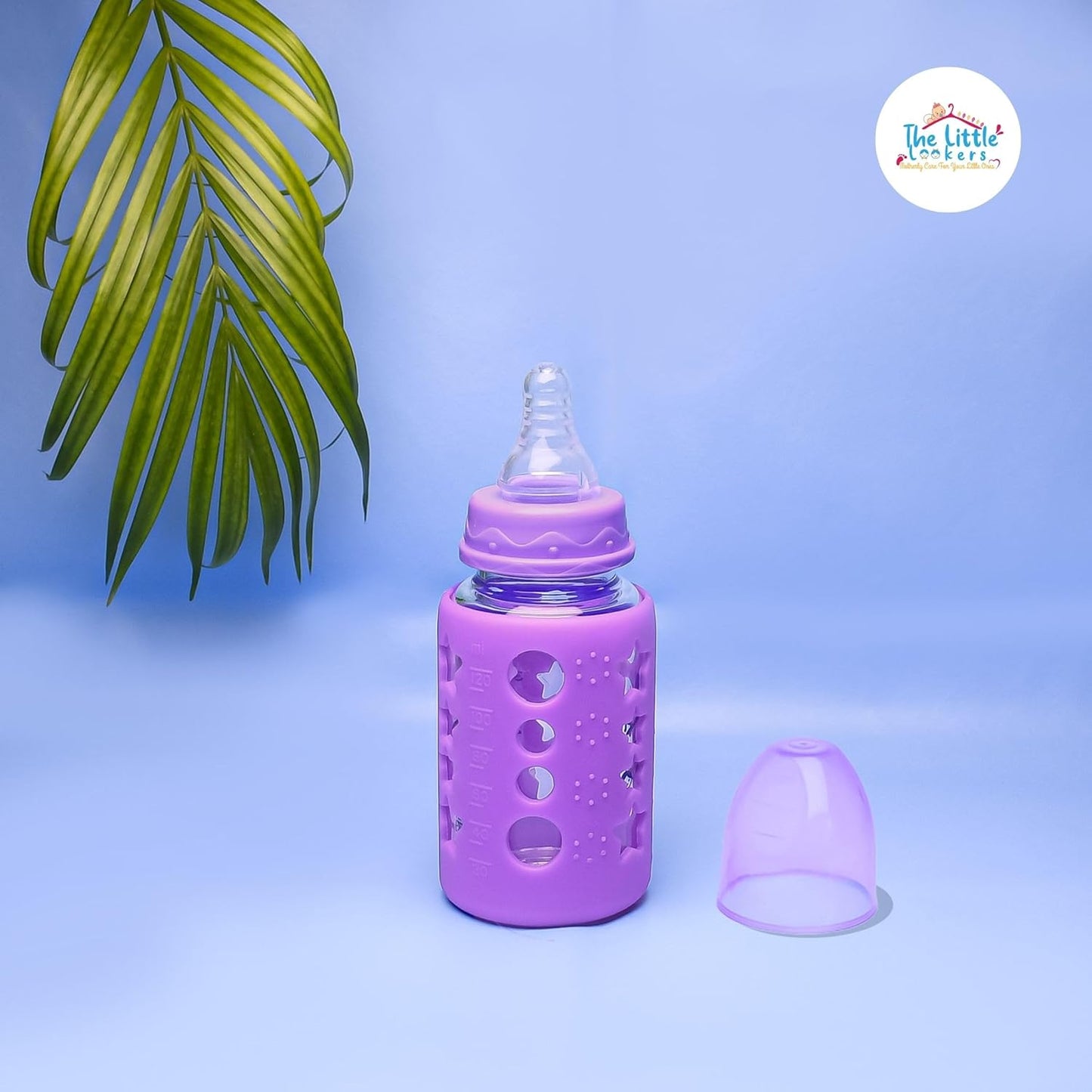 Purple Plastic Baby Feeding Bottle 120ml