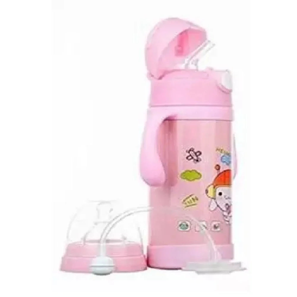 Pink Metal Baby Feeding Bottle 220ml