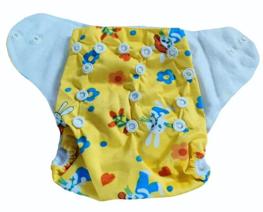 5 Layers Lemon Yellow Baby Cloth Diapers